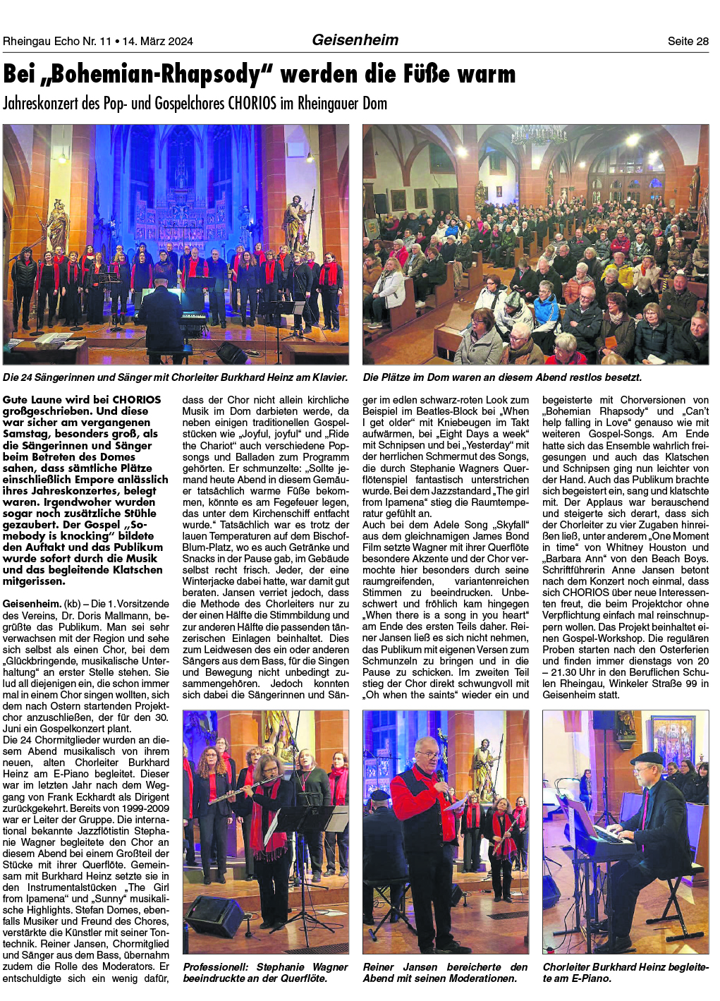 Artikel aus dem Rheingau Echo vom 14.3.24